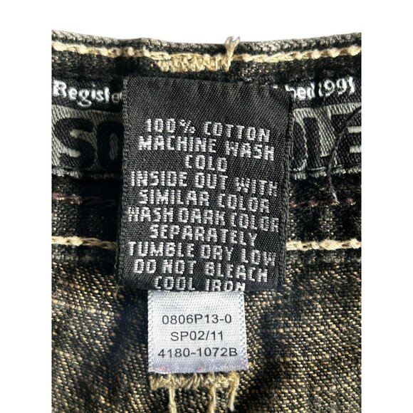 Southpole Jeans Boys Youth 14 Gray Straight Leg Dark Wash Denim  Baggy Y2K - Picture 5 of 11
